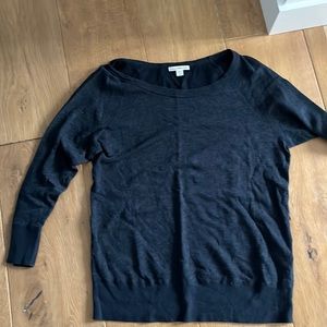 Navy crew neck long sleeve sweater